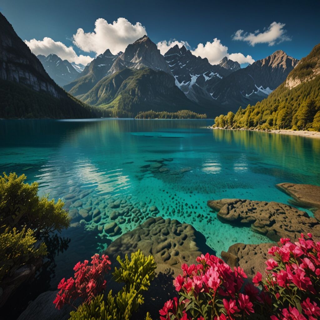 Solar-powered charger in desert